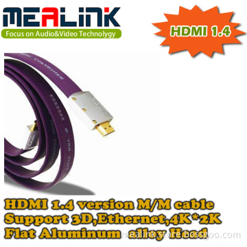Flat 1.4V HDMI Cable (4K, 3D, YLC101A)